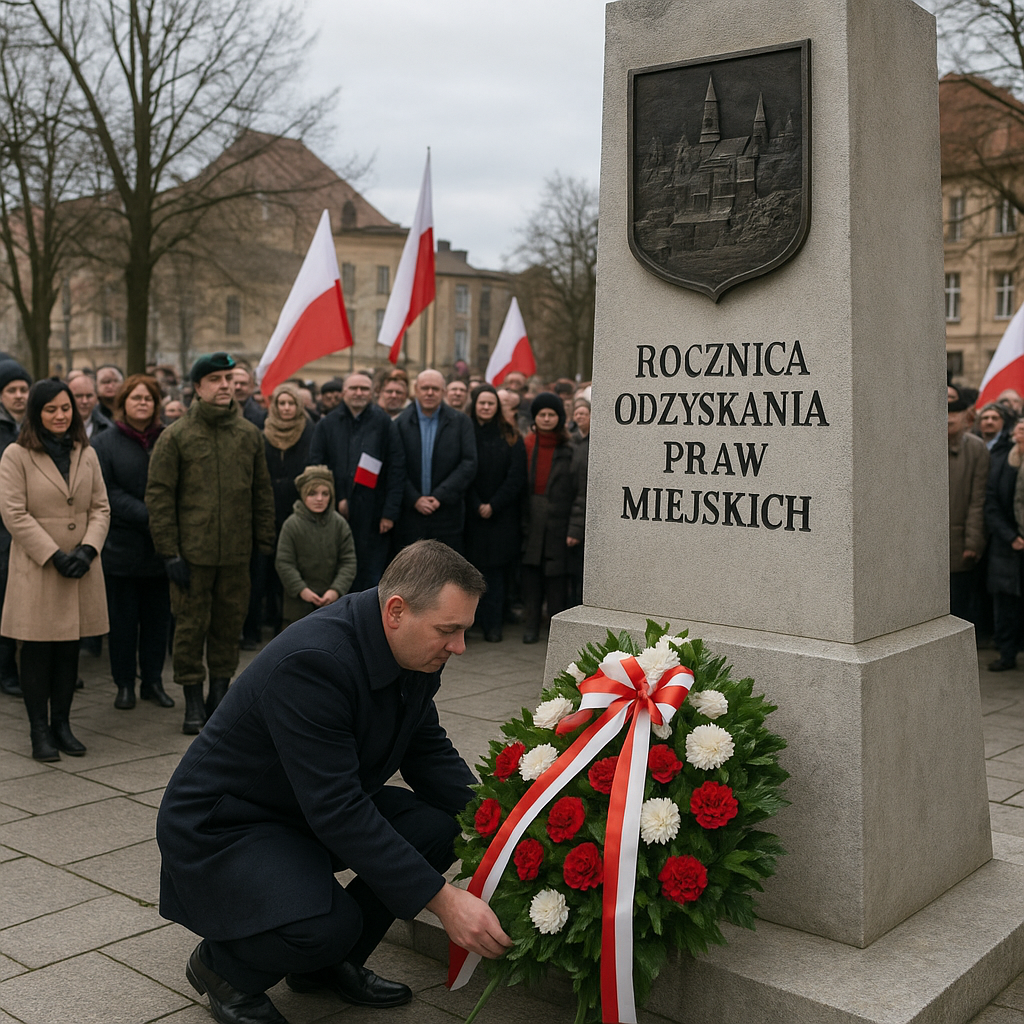 Jak mieszkańcy upamiętnili rocznicę odzyskania praw miejskich